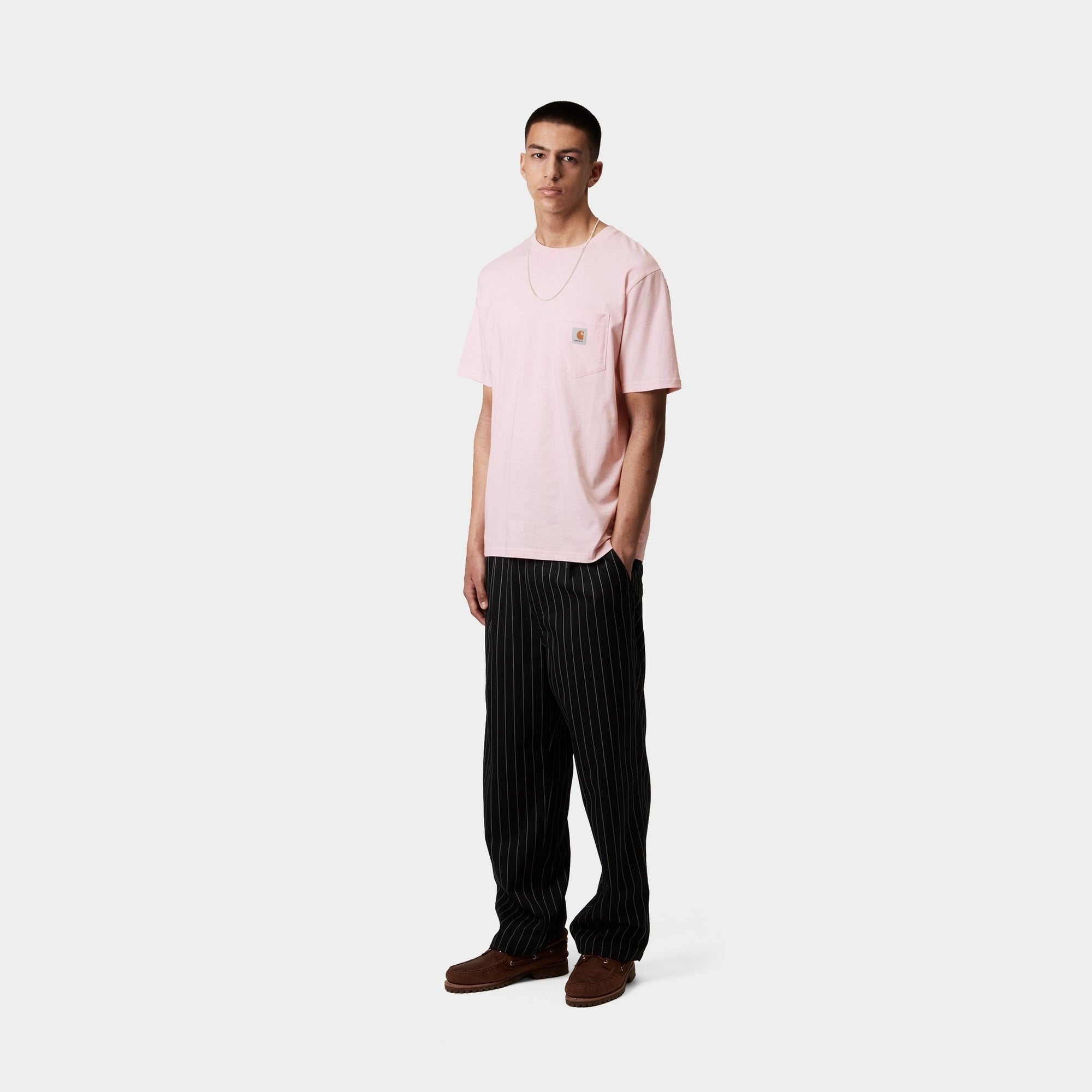 Breathable Pocket T-Shirt for Women | Soft Cotton Casual Tee in Air Pink | Perfect for Everyday Wear, Gym & Outings