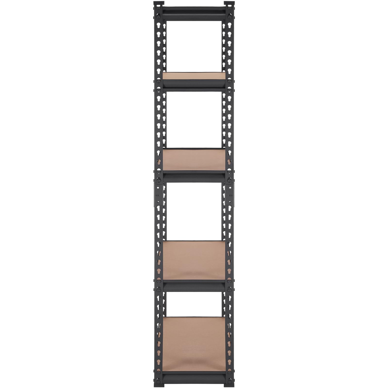 VEVOR 5-Tier Heavy Duty Metal Storage Shelving Unit - 2000 lbs Capacity, Adjustable Garage Shelves, Black Utility Rack (30