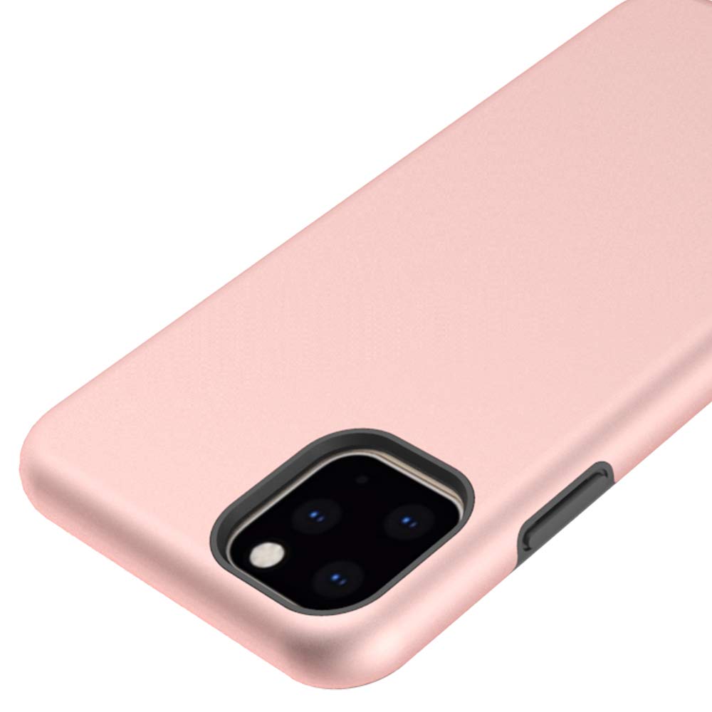 **Heavy Duty Shockproof Case for iPhone 11 Pro Max (6.5 Inch, 2019) – 2-in-1 Gel Rubber Full Body Protection, Drop Proof Cover – Compatible with iEugen – Perfect for Outdoor, Travel & Daily Use (Black)**