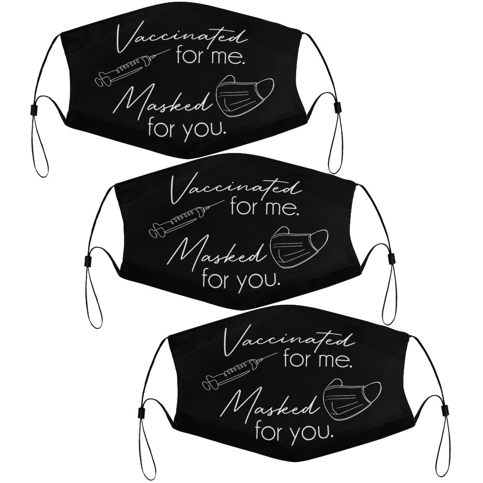 Washable Balaclava Mask - Unisex, Adjustable, Windproof - 3 Pack with 6 Filters for Outdoor Sports & Travel