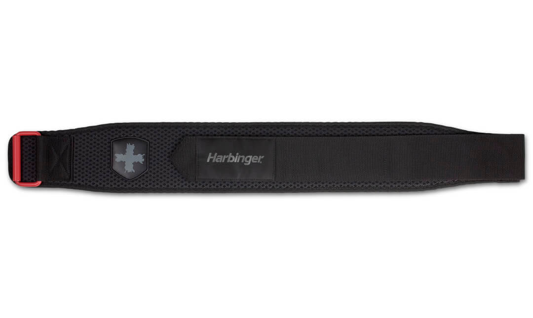 Harbinger Men's Hexcore Weightlifting Belt - Adjustable Gym Belt for Powerlifting & CrossFit - Red - Perfect for Strength Training & Workouts