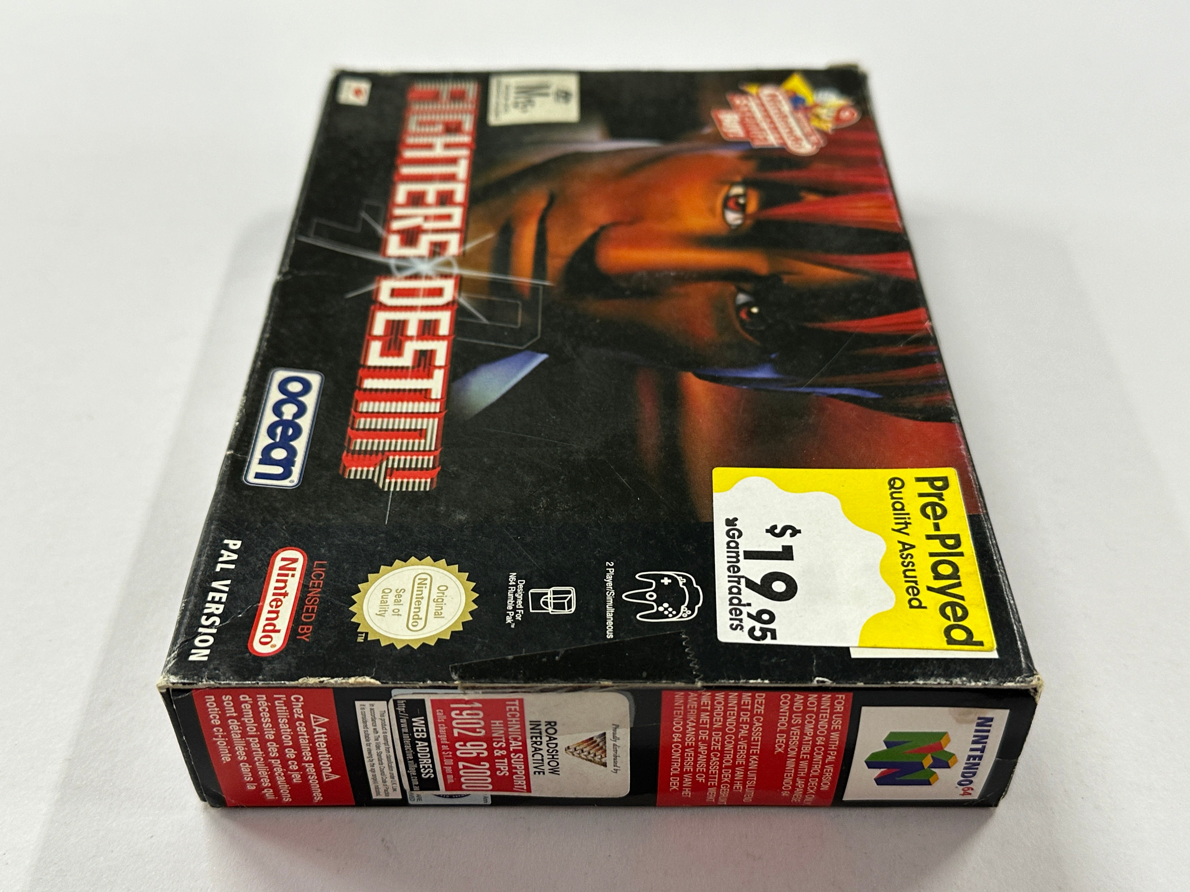 Fighters Destiny Complete In Box - Nintendo N64 Fighting Game - Retro Video Game for Collectors - Perfect for Gaming Parties & Nostalgic Play