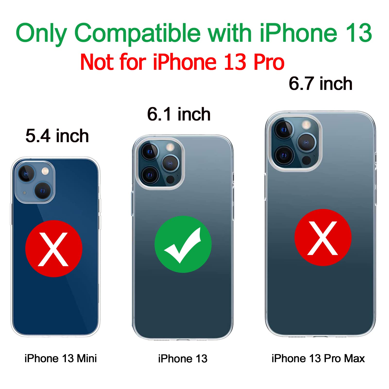10000mAh Battery Case for iPhone 13 - Rechargeable Charging Case with Wireless Charging & CarPlay Support | External Power Bank for iPhone 13 (6.1 inch) | Perfect for Travel, Work & Emergency Charging (Black)