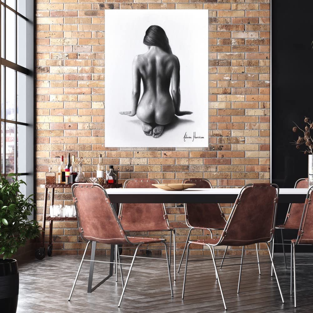 Ashvin Harrison Abstract Canvas Wall Art - 42x56 Inch Ready to Hang Painting for Living Room, Bedroom, Office Decor | Modern Home & Commercial Space Wall Decor | Perfect for Housewarming Gifts & Interior Design