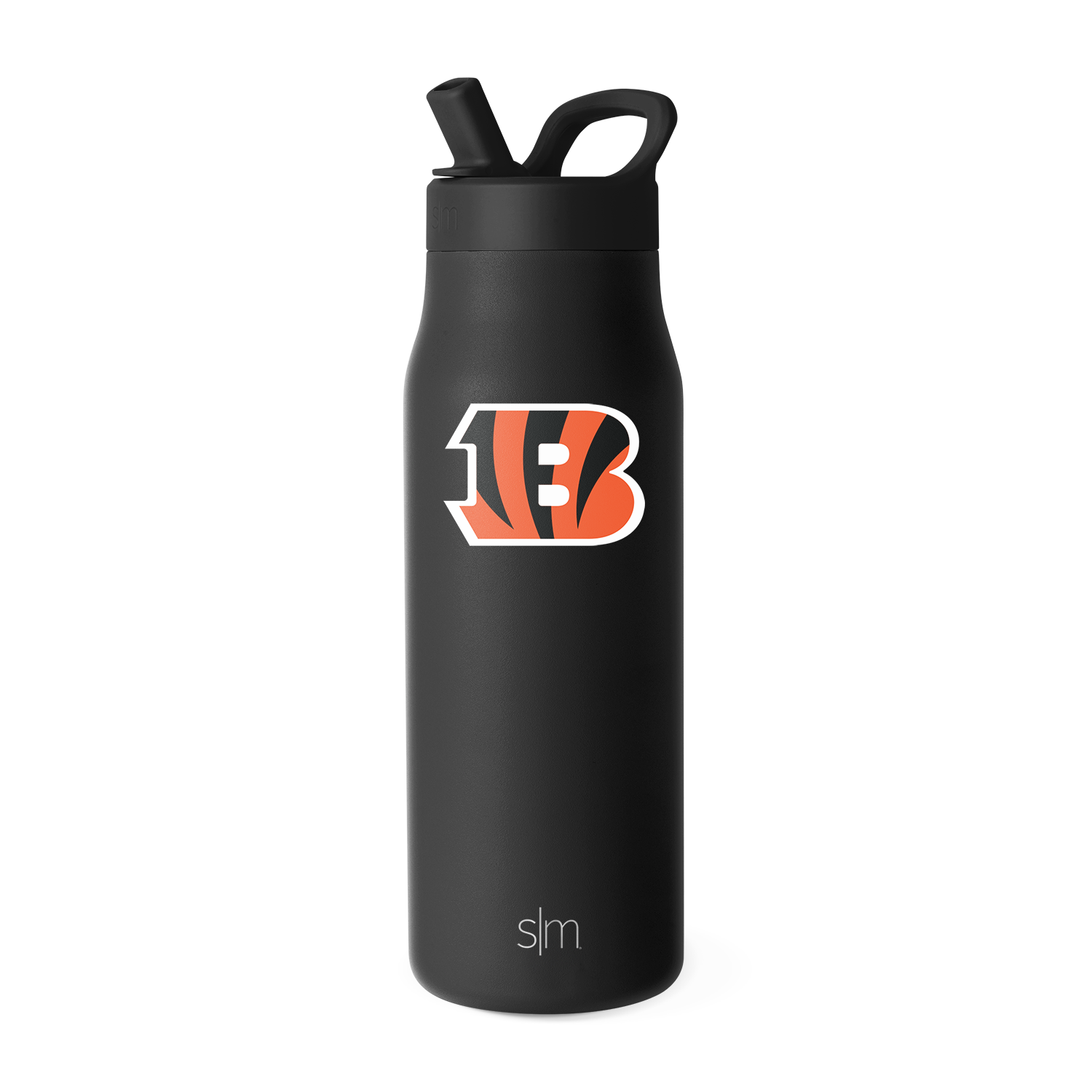 NFL Team Logo Insulated Water Bottle with Manual Straw Lid - Perfect for Football Games, Workouts, and Outdoor Activities