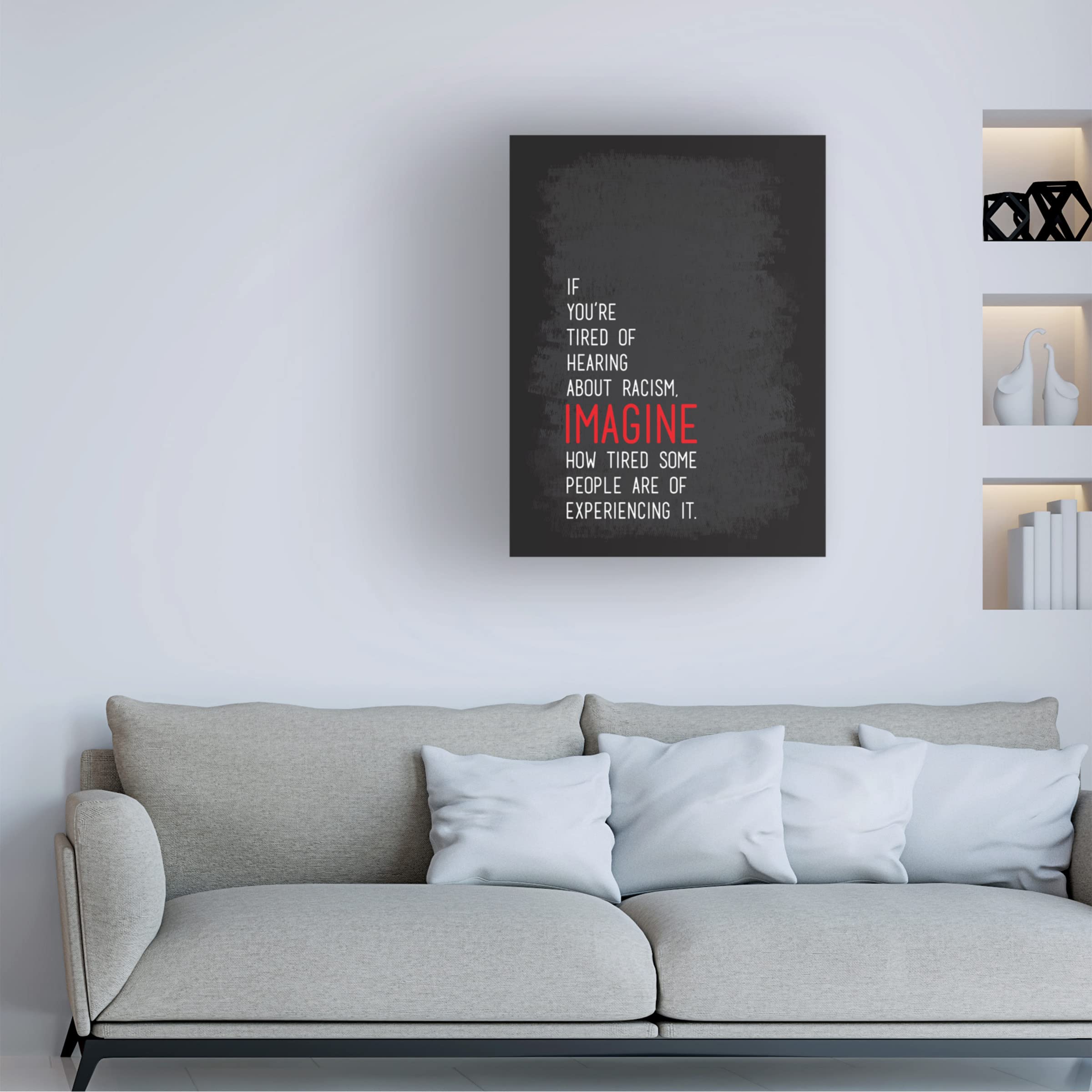 Trademark Fine Art 'Imagine' Canvas Wall Art by Tenisha Proctor - Perfect for Living Room, Bedroom & Office Decor