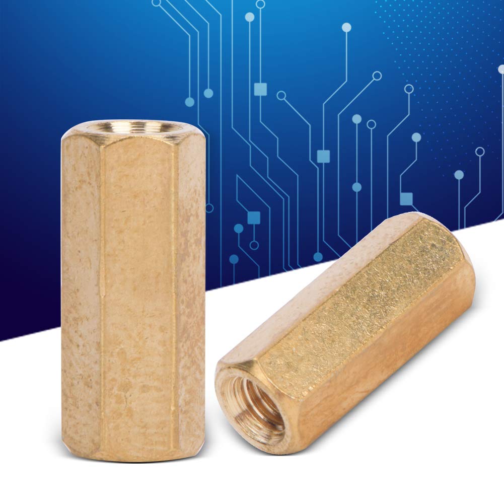 High-Quality Brass Standoffs M3x12 (100pcs) - Wear-Resistant Motherboard Spacers for PCB Boards & Electrical Equipment | Perfect for Computer Assembly, Server Racks & DIY Electronics Projects