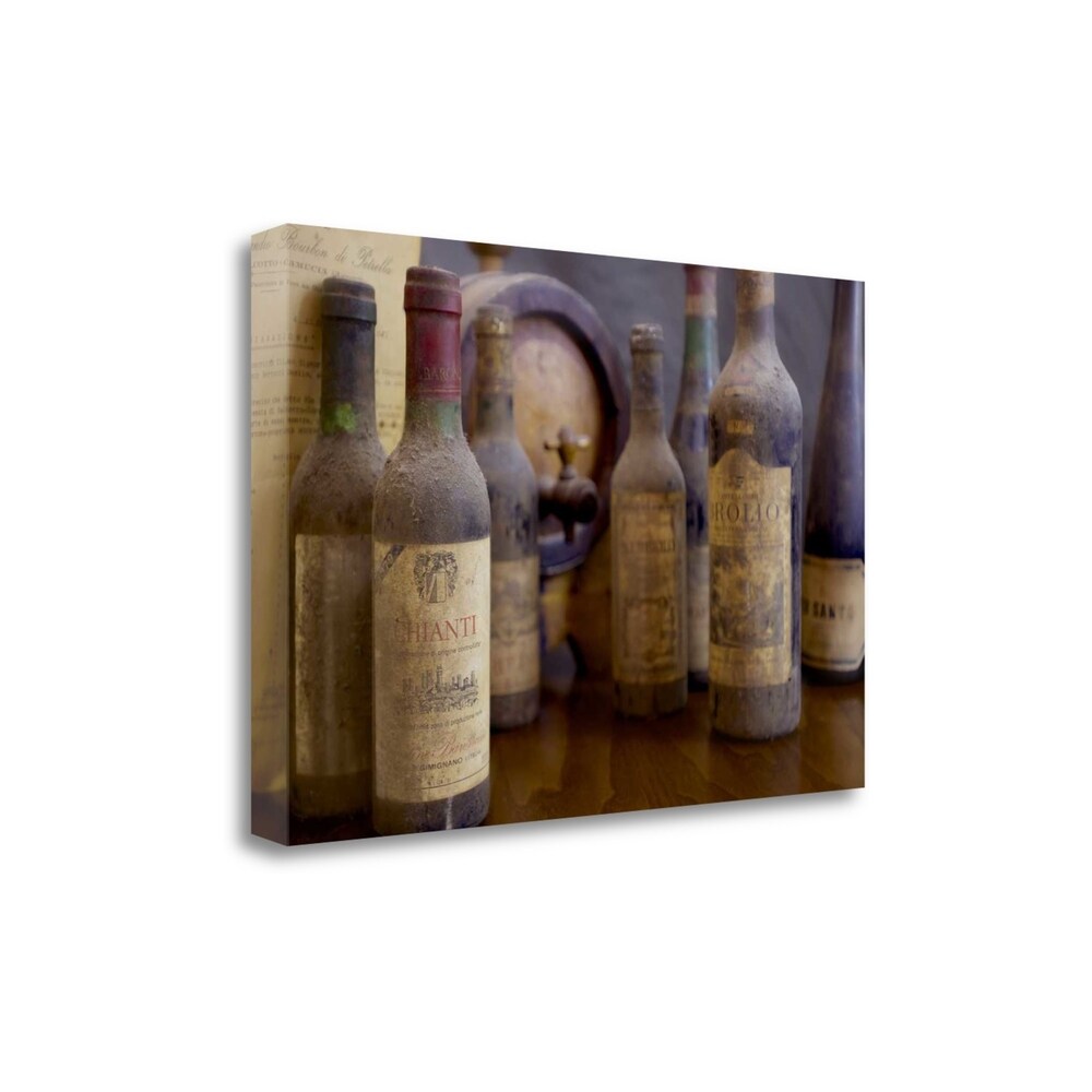 Antico Cantina Toscana by Alan Blaustein - Premium Giclee Print on Gallery Wrapped Canvas - Tuscan Wine Cellar Wall Art for Living Room, Dining Room & Office Decor