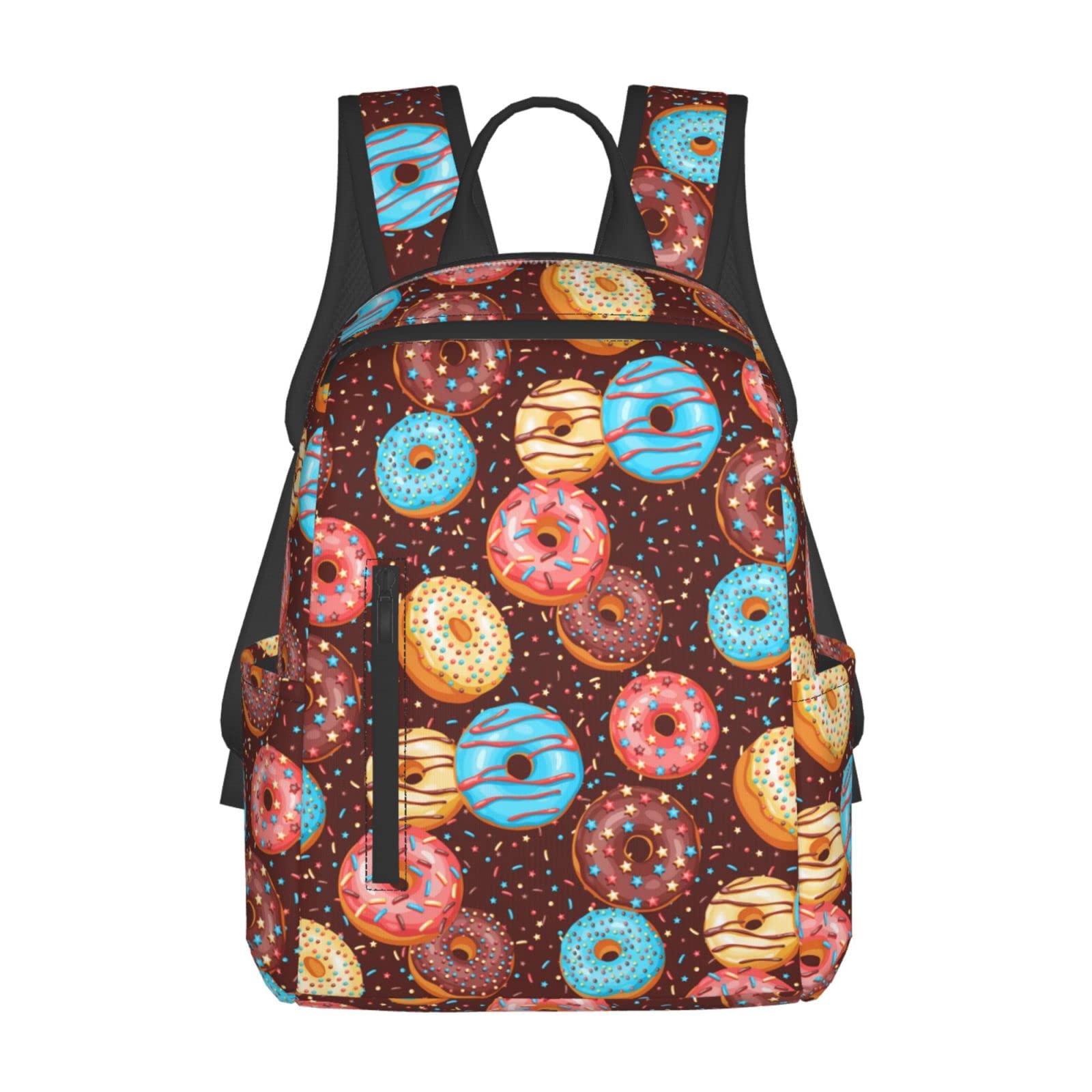 Colorful Glazed Donut & Sprinkles Backpack for Kids - Cute School Bag for Girls & Boys, Lightweight Laptop Backpack for College, Travel & Daily Use | Perfect for School, Work & Weekend Adventures