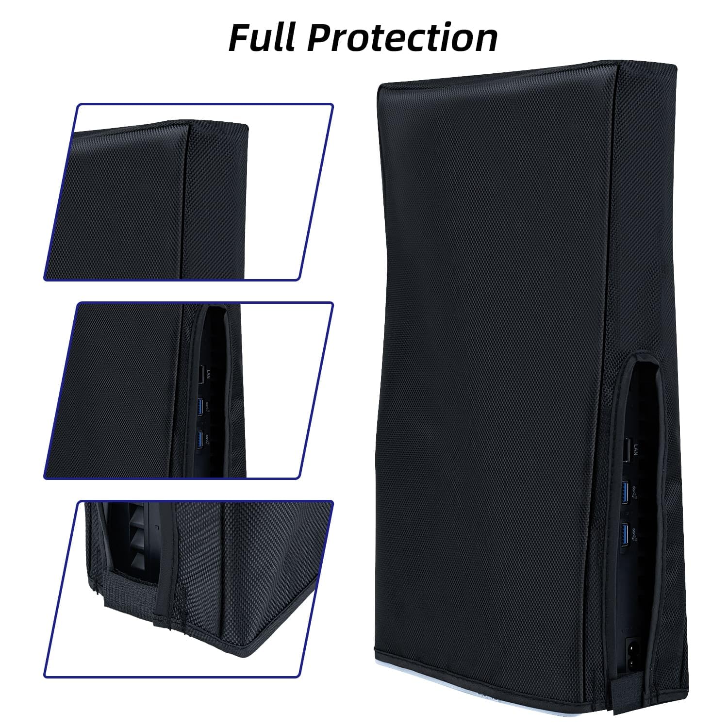 Wigearss Dustproof Protective Cover for PS5 Slim Console - Not Compatible with PS5/PS5 Pro | Perfect for Gaming Setup & Console Protection
