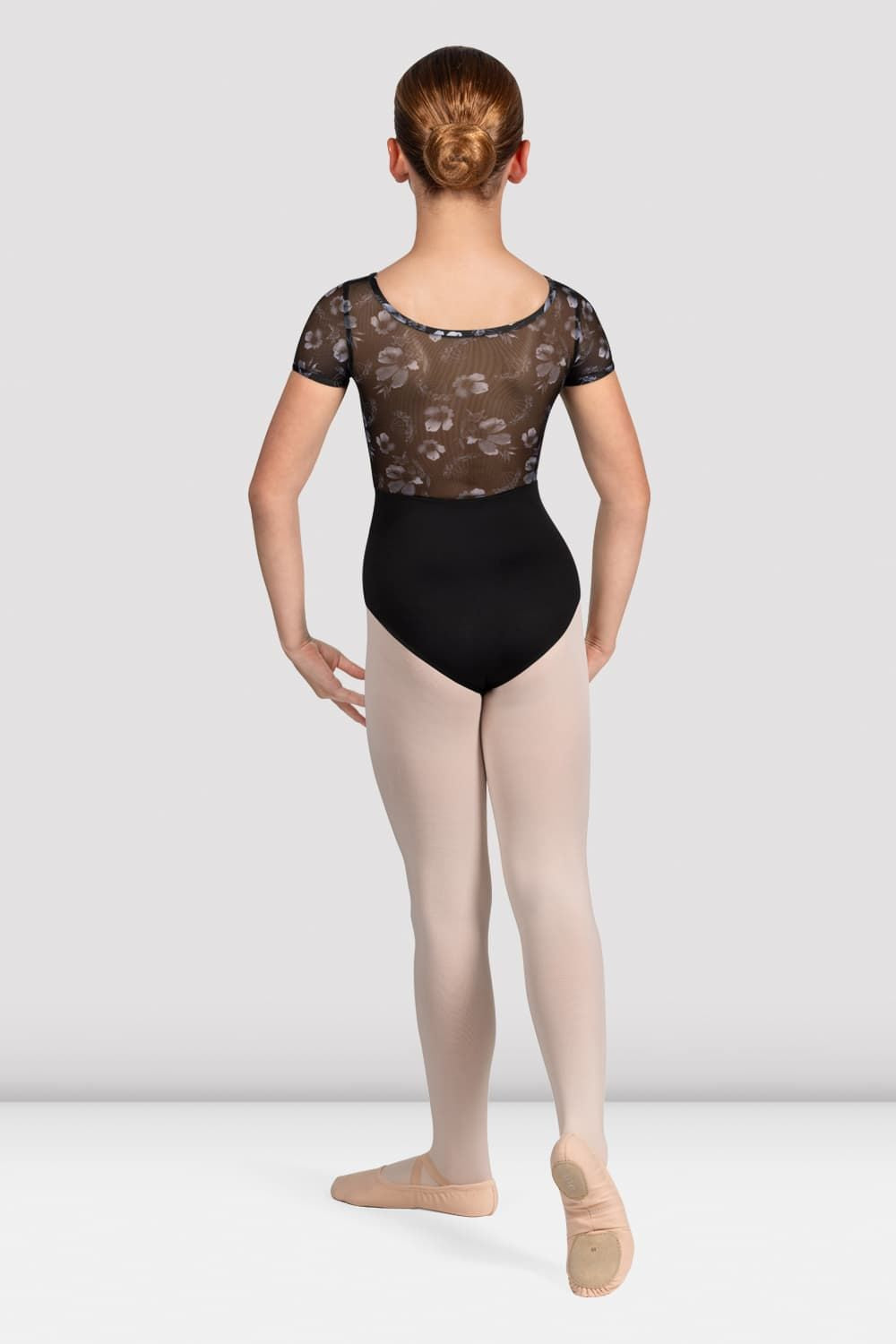 Girls Remi Floral Cap Sleeve Leotard - Dance Gymnastics Ballet Leotard for Kids - Perfect for Recitals, Performances & Practice
