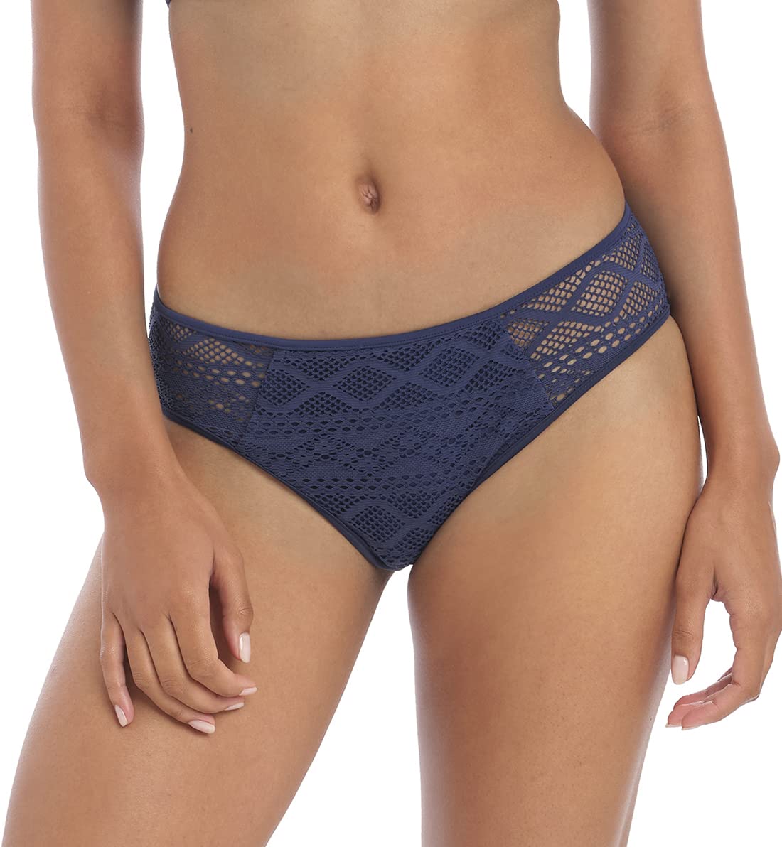 Freya Women's Standard Sundance Crochet Hipster Swim Brief (3976) - Sexy High Waist Bikini Bottom for Beach, Pool & Vacation