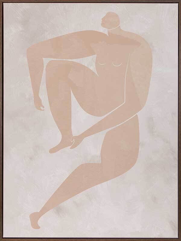 Amelie Cut Out Canvas Art Print - Modern Wall Decor for Living Room, Bedroom & Office - Perfect for Home & Office Decoration