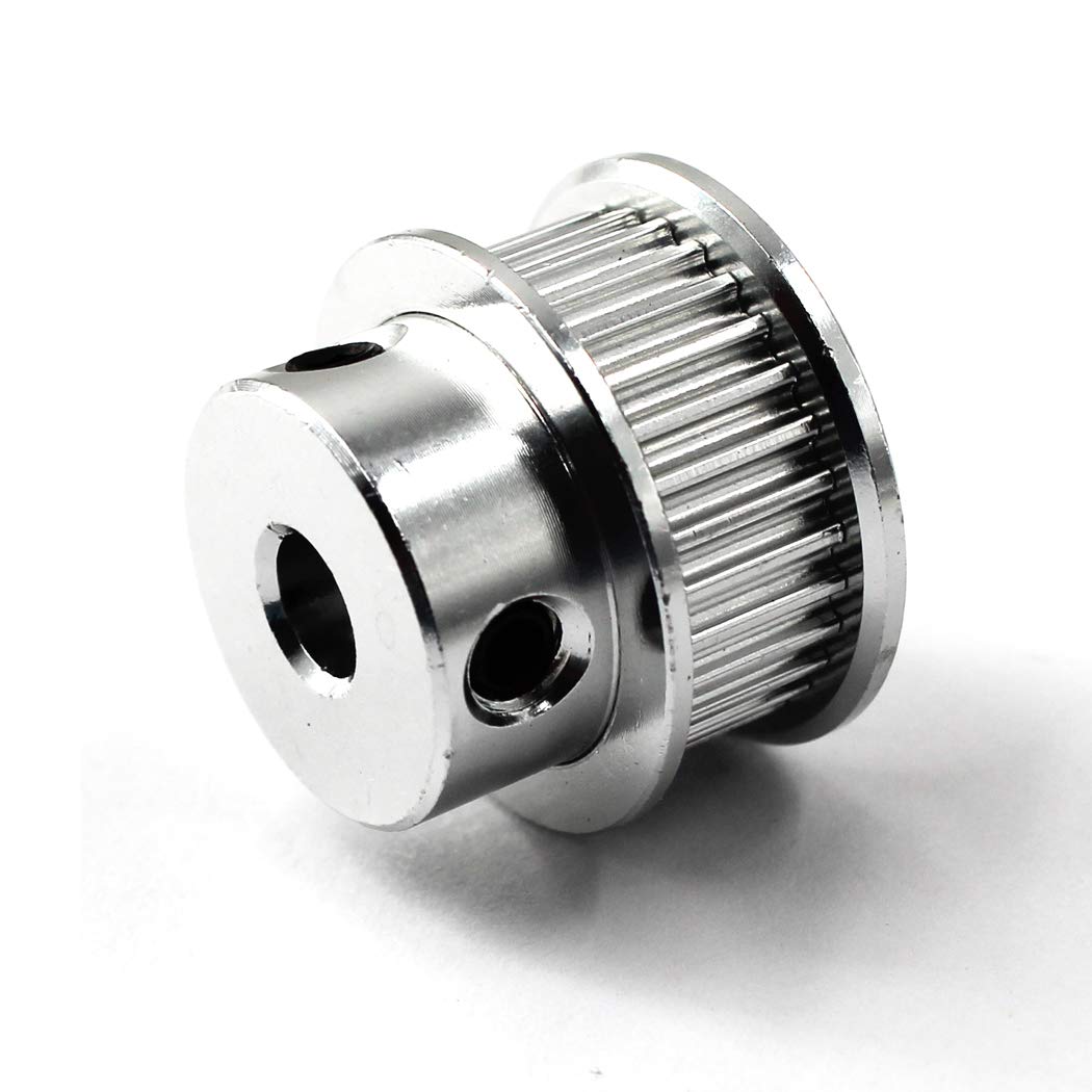 30 Teeth Timing Belt Pulley 8mm Bore for 3D Printer & CNC Machine - 6mm Width Belt (6-Pack with Wrench) - Perfect for DIY 3D Printing, CNC Routing & Robotics Projects