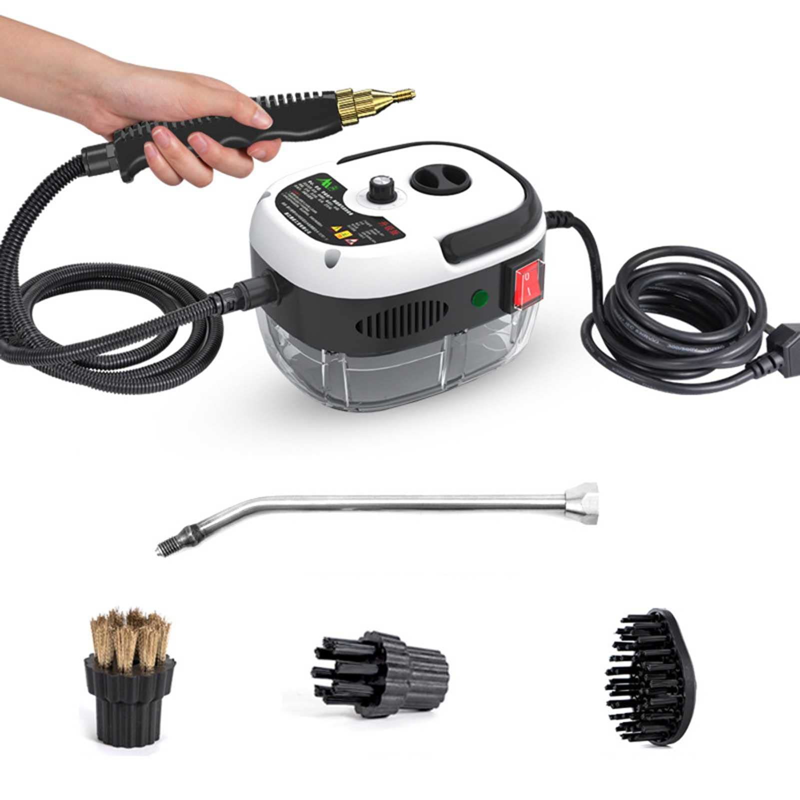 **ZFHTAO 2500W High Pressure Steam Cleaner - Handheld Portable Steam Cleaning Machine with Accessories Kit for Kitchen, Bathroom, Floors, Upholstery & Car Detailing - Deep Clean & Sanitize Surfaces**