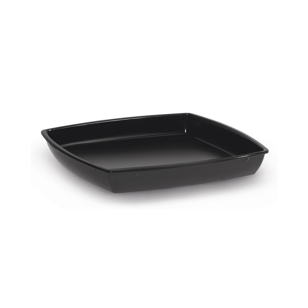 Milano 28 oz. Black Square Bowl Insert for 3 Qt. Bowls - 6/Case | Durable Restaurant & Catering Supplies for Serving Salads, Snacks & Side Dishes