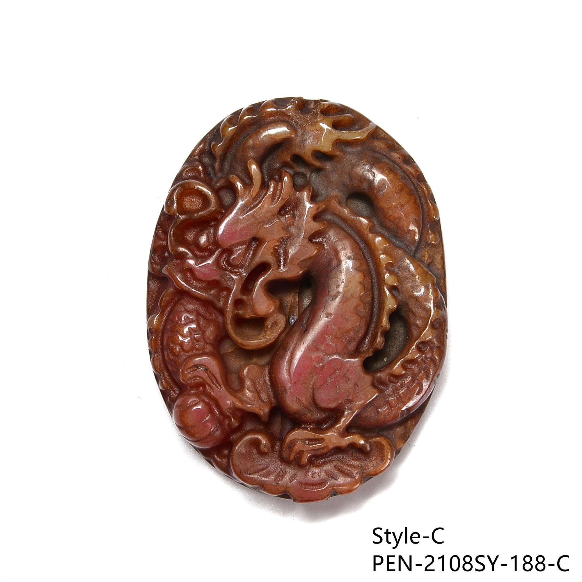 Exquisite Brown Jade Hand-Carved Pendant Necklace - 8 Unique Designs - Natural Stone Jewelry Gift for Women - Perfect for Meditation, Spiritual Healing & Fashion Accessories