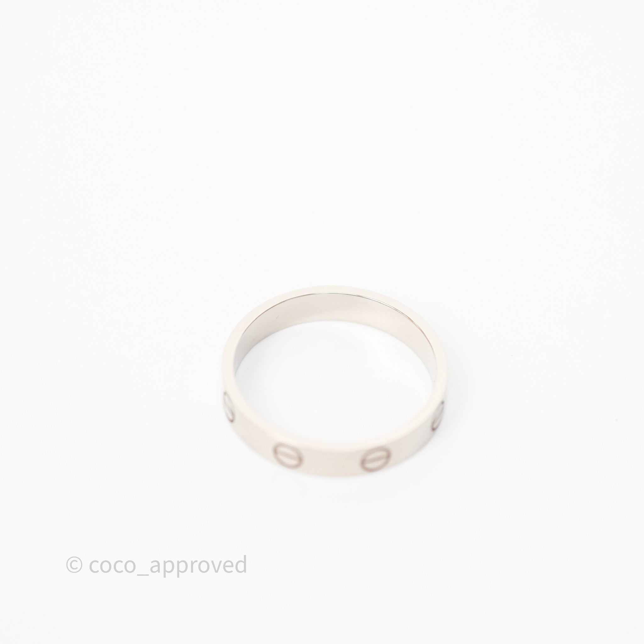 Cartier Love Band Ring - Small Model in 18K White Gold for Women, Luxury Wedding & Engagement Jewelry Gift