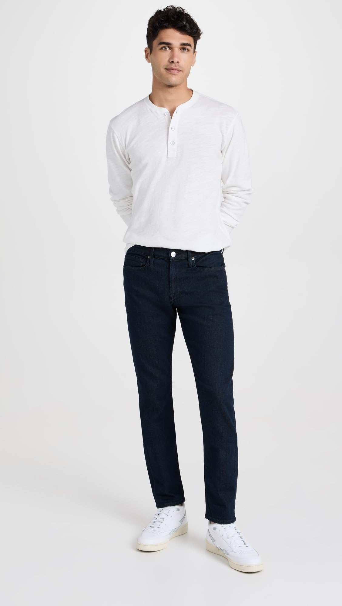 FRAME Men's L'Homme Slim Fit Stretch Denim Jeans - Comfortable & Stylish for Casual Wear, Office & Night Out
