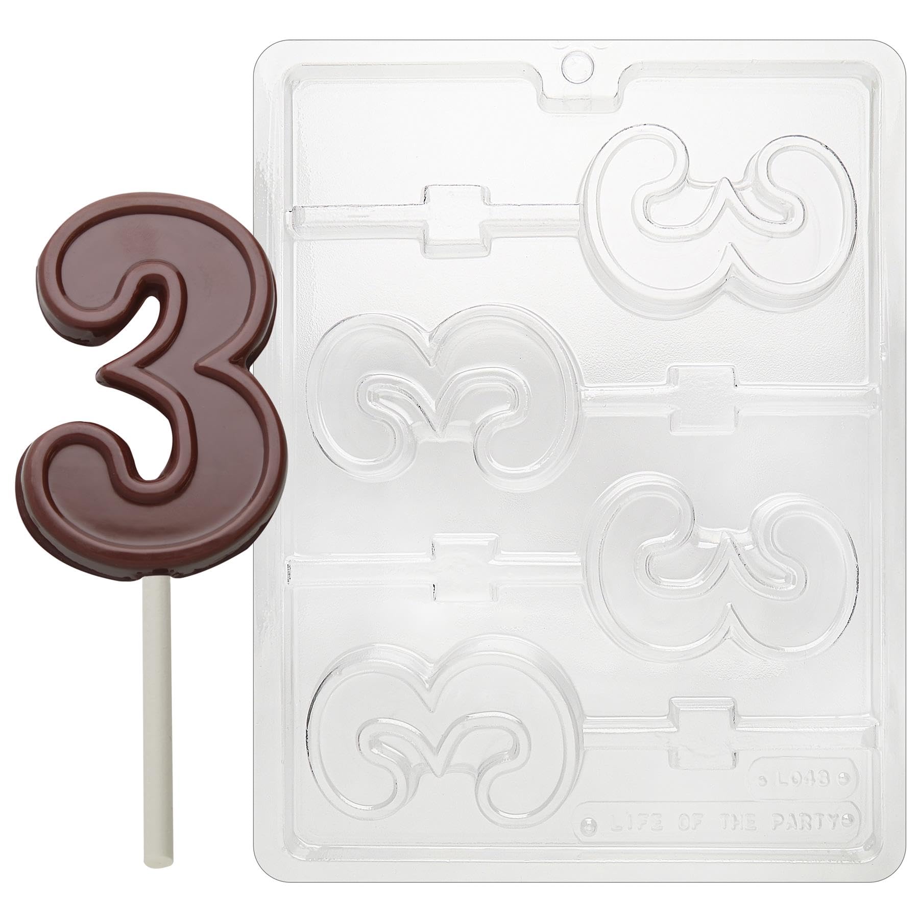 Cybrtrayd No. 3 Lollipop Chocolate Candy Mold - Premium Silicone Baking Tool with Step-by-Step Instructions for Homemade Chocolates, Candies & Cake Decorations - Perfect for DIY Treats, Birthday Parties & Holiday Gifts