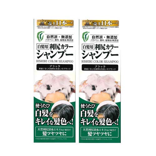Rishiri Color Shampoo 2-Pack (Black) - Sulfate-Free Hair Treatment for Vibrant Color Protection & Shine | Perfect for Color-Treated, Dry, or Damaged Hair at Home & Salon Use