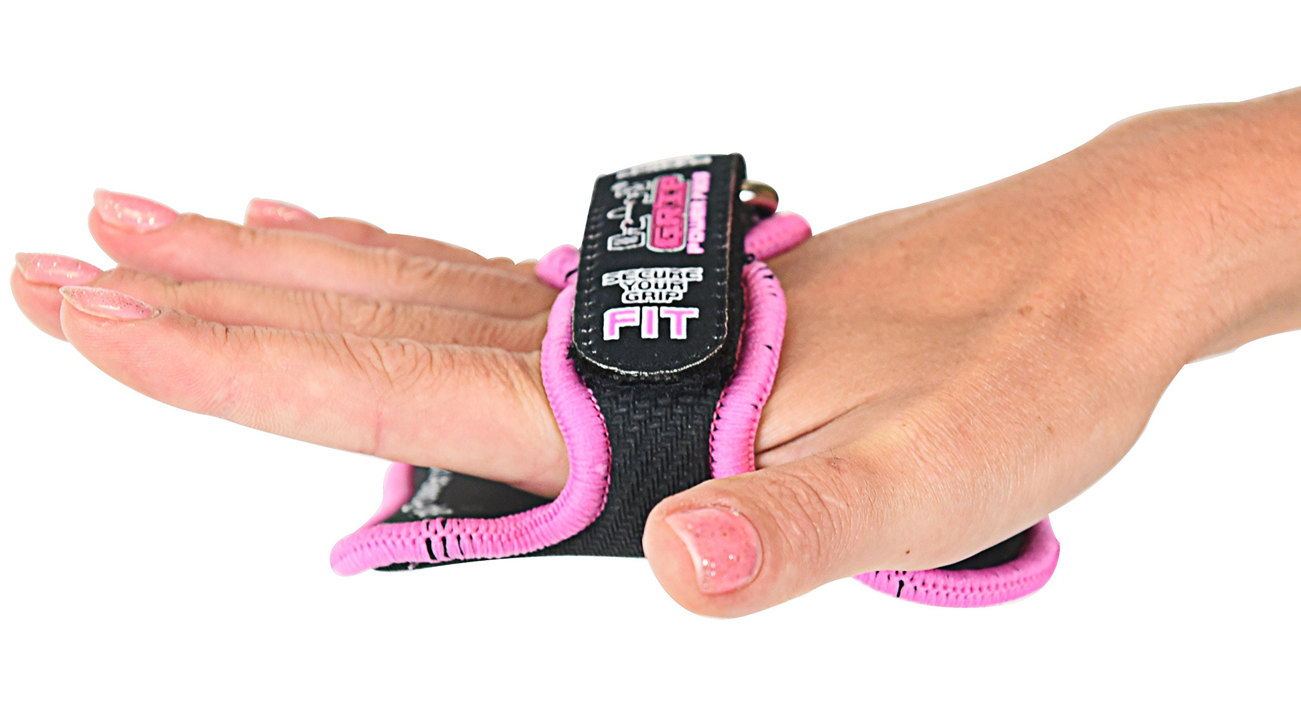 Women's Workout Gloves with Grip Power Pads - Best Alternative to Gym Gloves for Weight Lifting, CrossFit & Fitness Training (Pink) - Perfect for Gym, Home Workouts & Strength Training