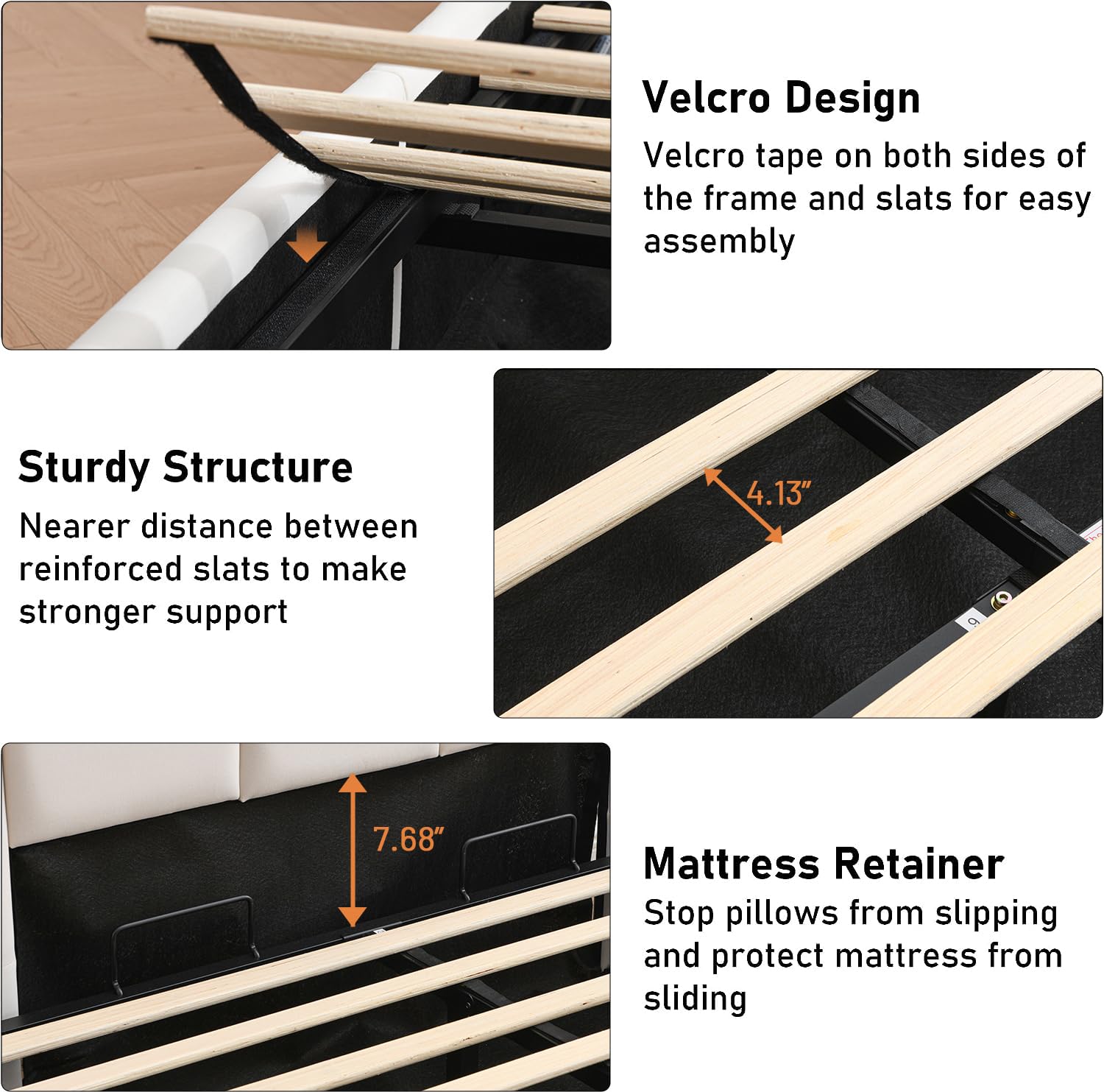 Full Size Upholstered Platform Storage Bed with Hydraulic Lift System & Wood Slat Support - No Box Spring Needed, Easy Assembly, Cream - Perfect for Small Bedrooms, Guest Rooms & Space-Saving Home Organization