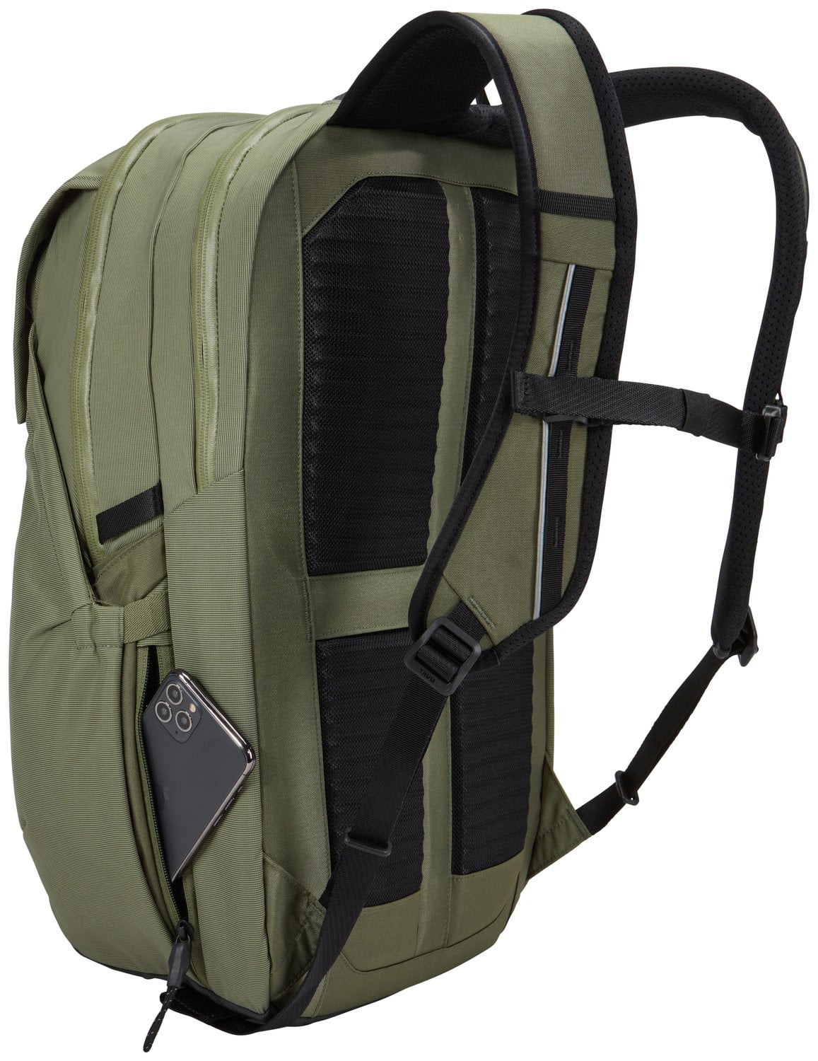 Thule Paramount Commuter Backpack 27L - Waterproof Laptop Backpack for Work & Travel - Durable Daypack with USB Charging Port - Perfect for Commuting, Business Trips & Outdoor Adventures (Olivine Green)