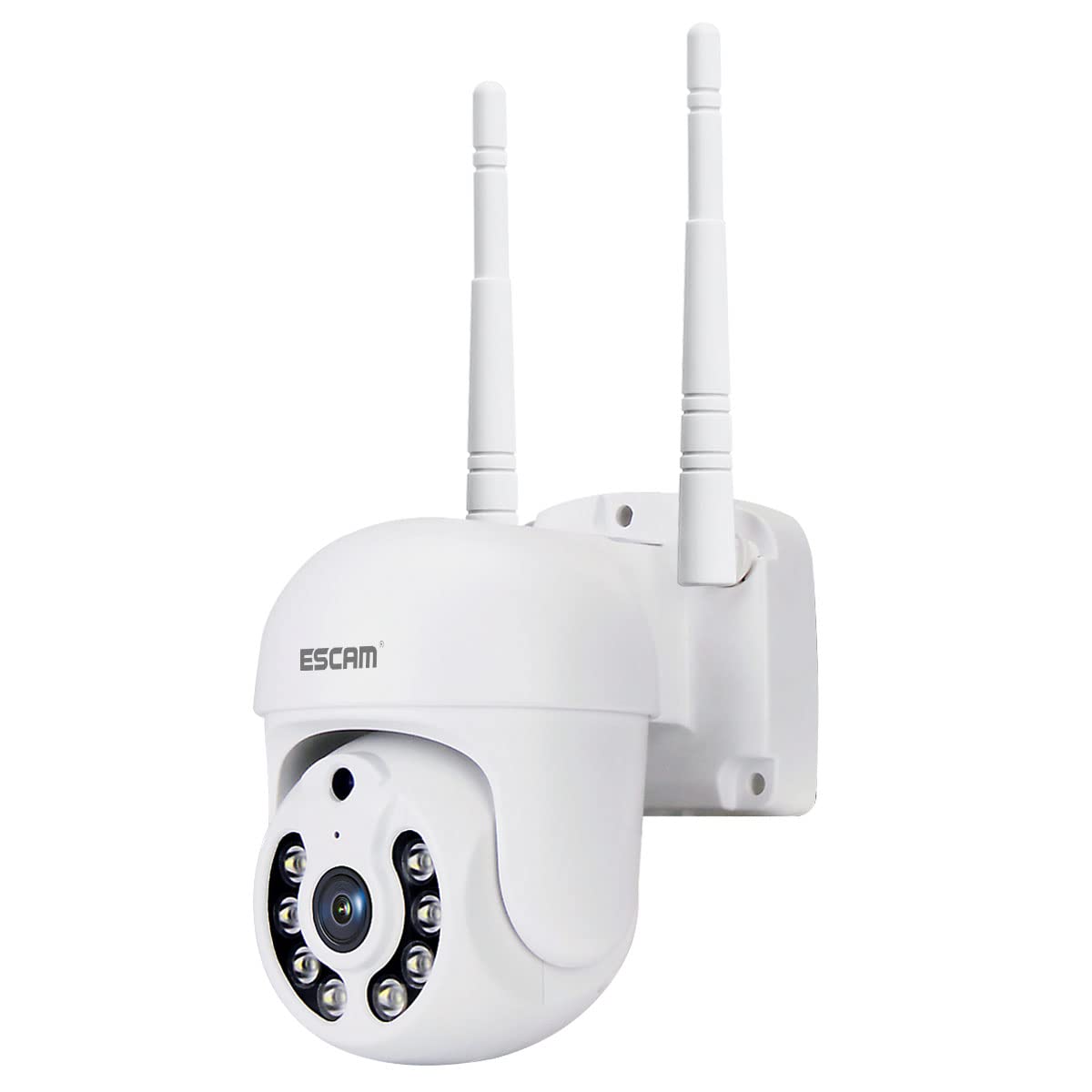 ESCAM WNK710 3MP Wireless WiFi IP Security Camera - Indoor Smart Home Camera with Motion Detection, Human Detection, 2-Way Audio & Night Vision - Ideal for Baby Monitor, Pet Camera, Nanny Cam, Garage & Yard Surveillance (White)