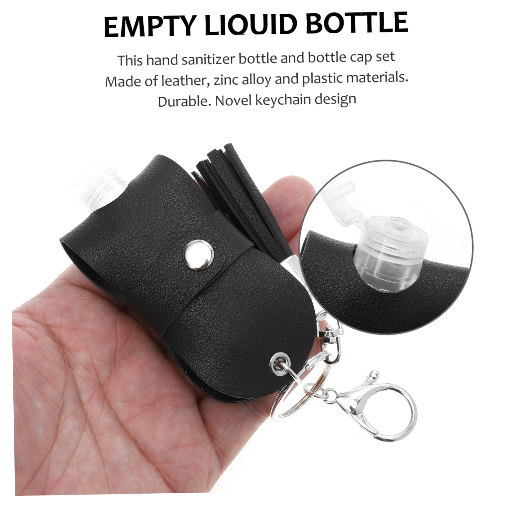 FOMIYES Travel Perfume Bottle Keychain - Portable Leak-Proof Mini Liquid Holder with Hand Key for Women & Men - Perfect for Gym, Office, and On-the-Go Fragrance Storage
