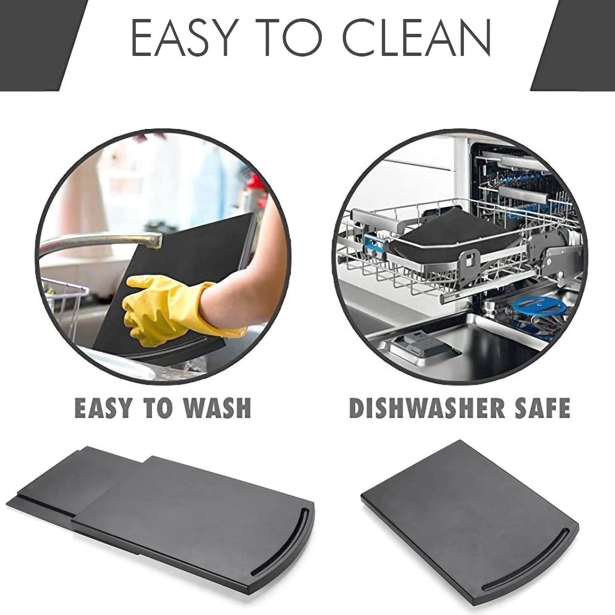 Kitchen Appliance Sliding Tray - Countertop Organizer for Coffee Maker, Mixer, Air Fryer - ABS Rolling Slider for Easy Access and Space Saving in Small Kitchens