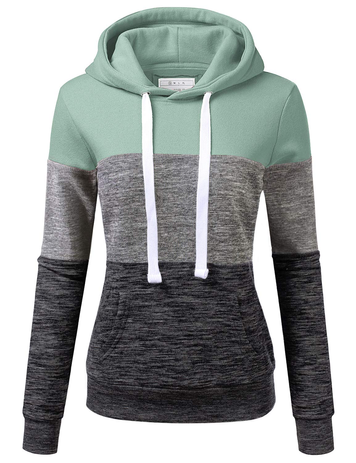 DOUBLJU Women's Lightweight Pullover Hoodie Sweatshirt - Soft Basic Casual Hooded Sweatshirt for Everyday Wear, Lounge, Gym & Outdoor Activities