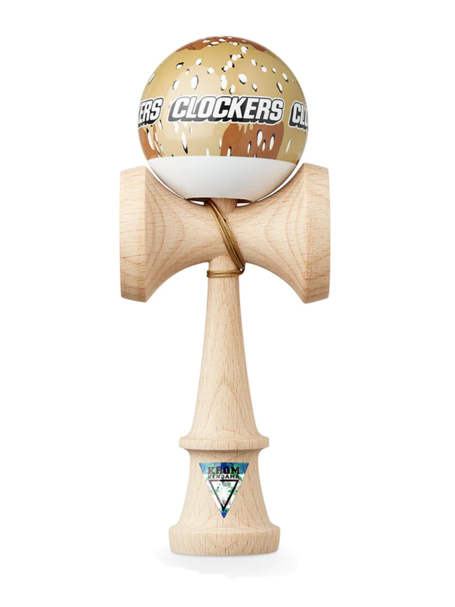 Krom x Clockers Professional Kendama - Premium Wooden Skill Toy for Kids & Adults - Perfect for Juggling, Tricks & Hand-Eye Coordination Practice - Great for Outdoor Play, Stress Relief & Skill Development