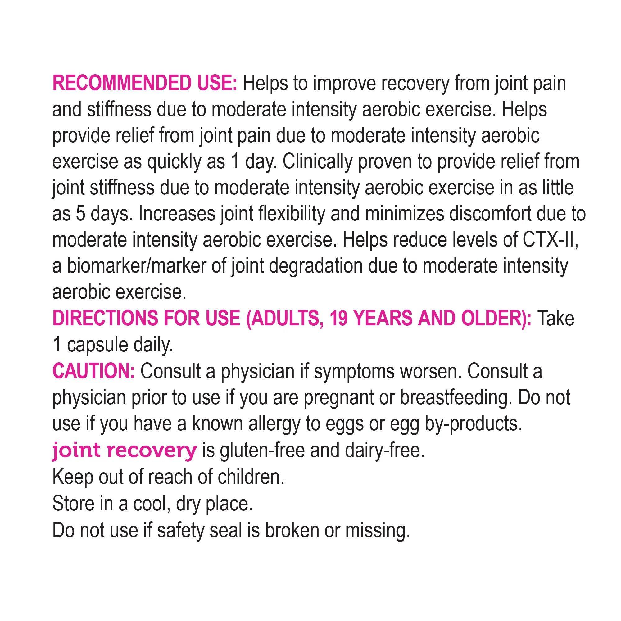 Genuine Health Fast Joint Recovery Supplement - 60 Capsules for Joint Pain Relief & Mobility Support | Ideal for Athletes & Active Adults