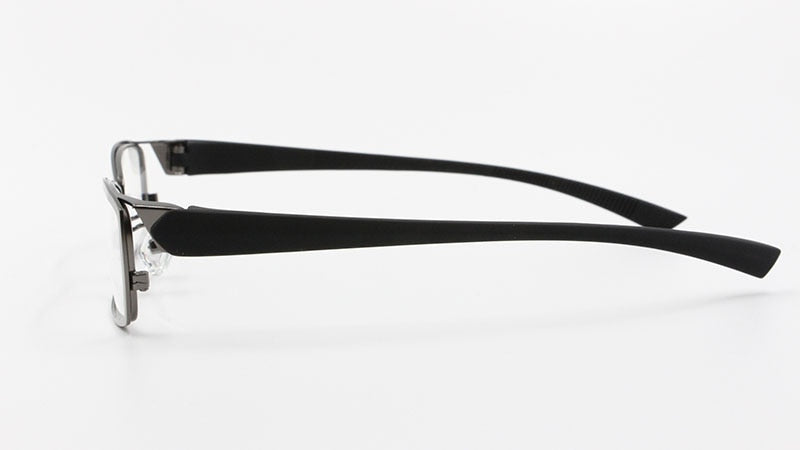 Bclear Men's Full Rim Alloy Frame Flexible Temple Eyeglasses N1976 - Lightweight & Durable Glasses for Work, Reading & Everyday Use