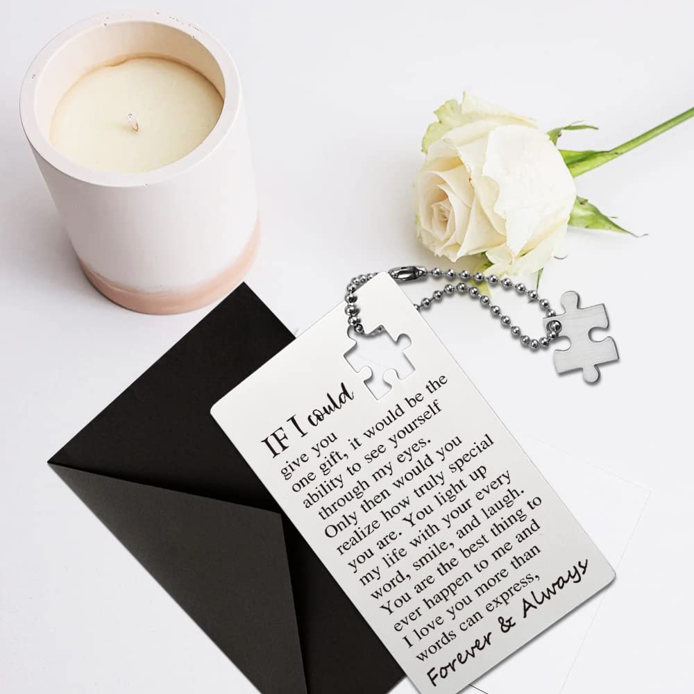 Personalized Engraved Wallet Inserts - Romantic Anniversary Card Gifts for Couples & Lovers | Perfect for Valentine's Day, Weddings & Special Occasions