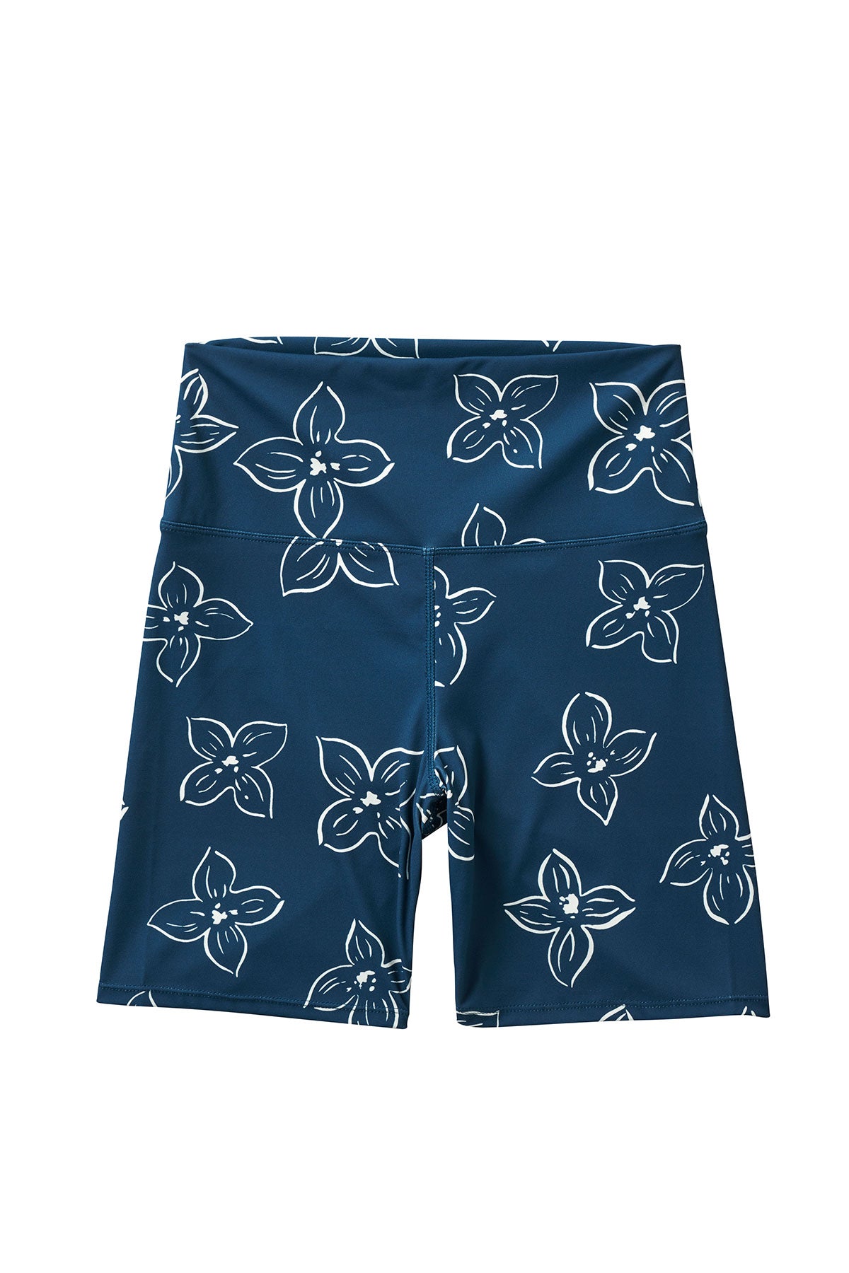 Seaesta Surf x Leah Bradley Women's Floral Bike Shorts - High Waisted Workout Shorts for Cycling, Yoga & Running | Comfortable & Stylish Activewear