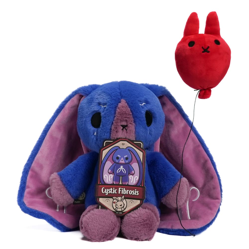 Cystic Fibrosis Awareness Plush Rabbit - Soft Stuffed Animal Toy for Kids & Adults | Comfort Gift for Patients, Supporters & Medical Professionals