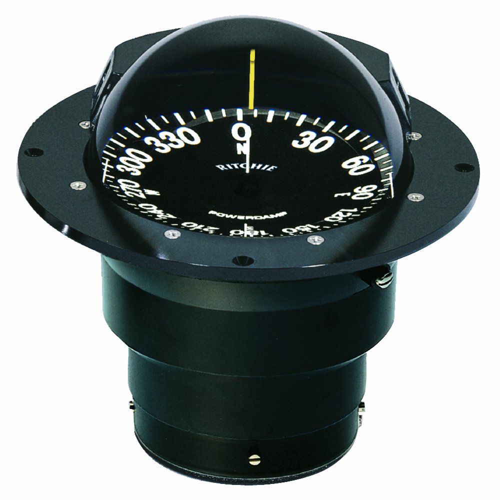 Ritchie Navigation Fb500 Flush Mount Compass - Black Card, Flat Light Green - New Globemaster Boating Accessories for Enhanced Marine Navigation