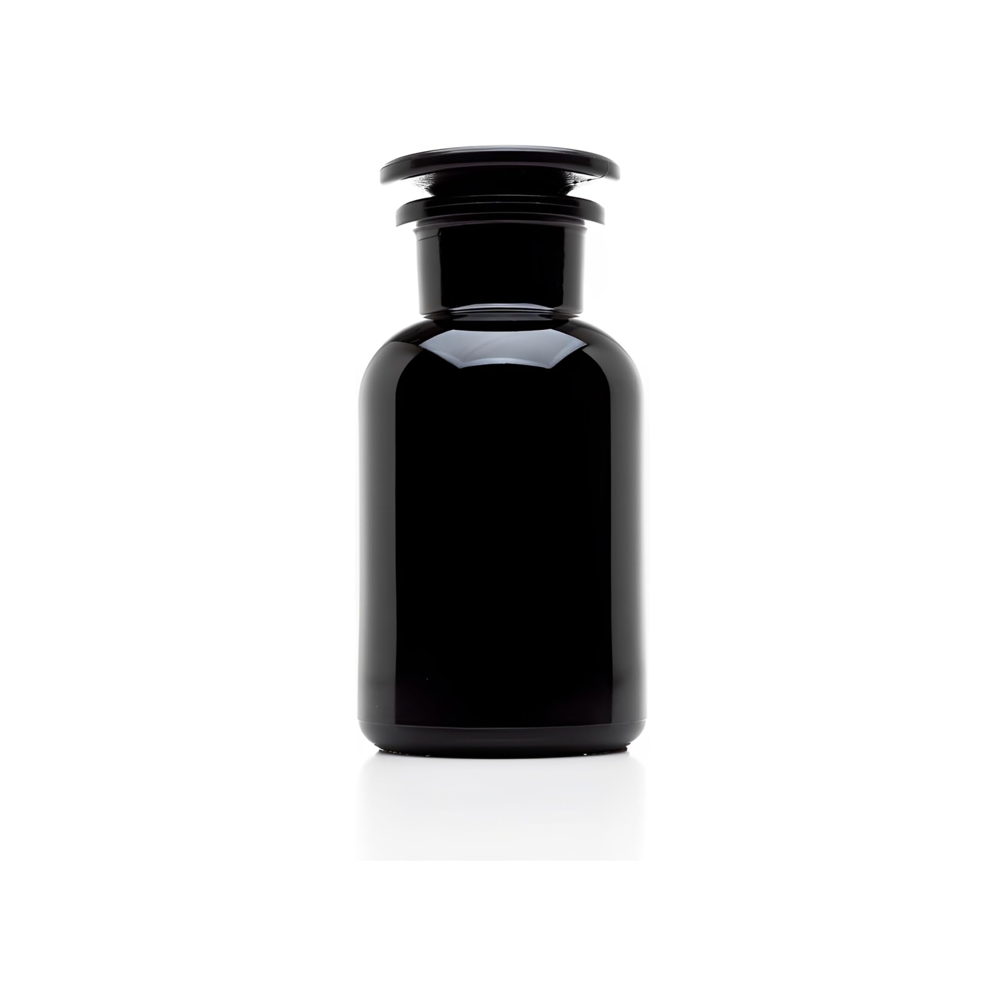 **Infinity Jars 250ml (8.4 Fl oz) Round Black UV Glass Apothecary Jar with Airtight Lid - Smell Proof, Refillable Storage for Tea, Spices, Herbs & Dried Goods | Perfect for Kitchen, Pantry & DIY Organizing (3-Pack)**