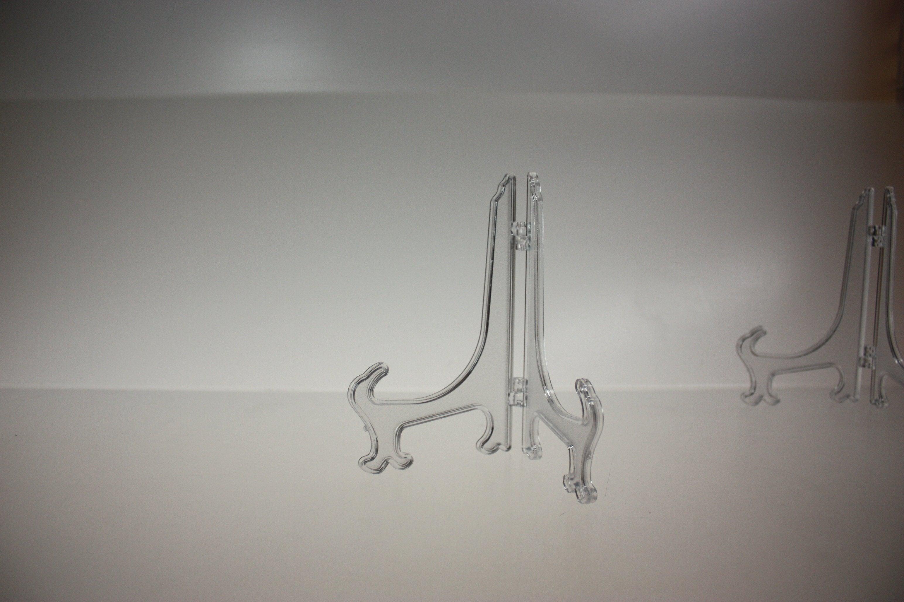Clear Folding Display Easels - 3 Sizes for Artwork, Photos & Signage | Perfect for Exhibitions, Classrooms & Retail Displays