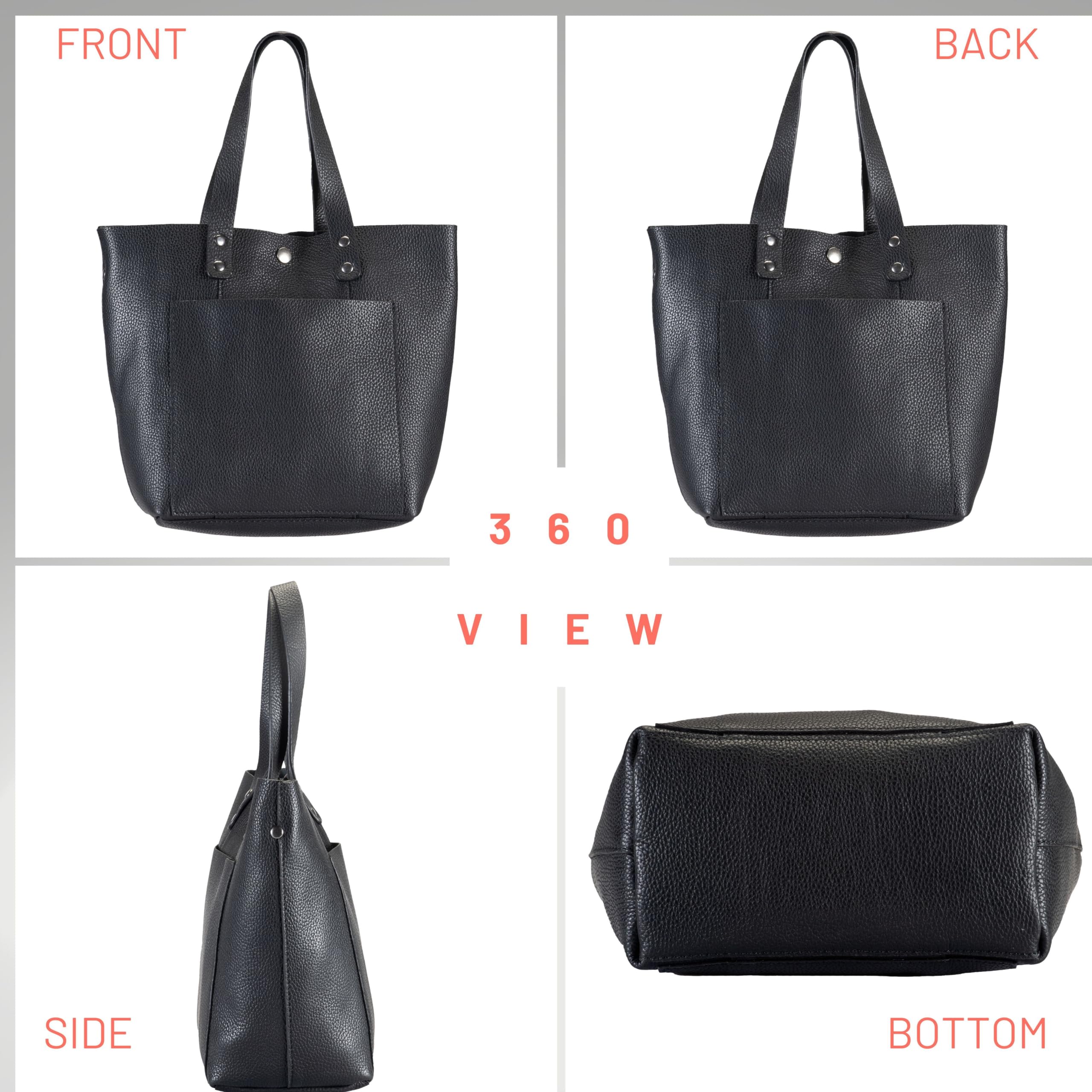 Genuine Leather Mini Crossbody Bag for Women - Stylish & Compact Purse for Everyday Use, Travel, Work & Date Night - Includes Wristlet Strap