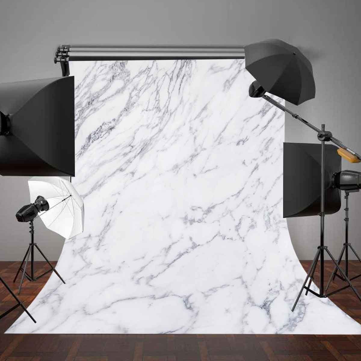 5x7ft Custom Marble Texture Photography Backdrop - Studio Photo Background for Portraits, Events & Social Media Content Creation
