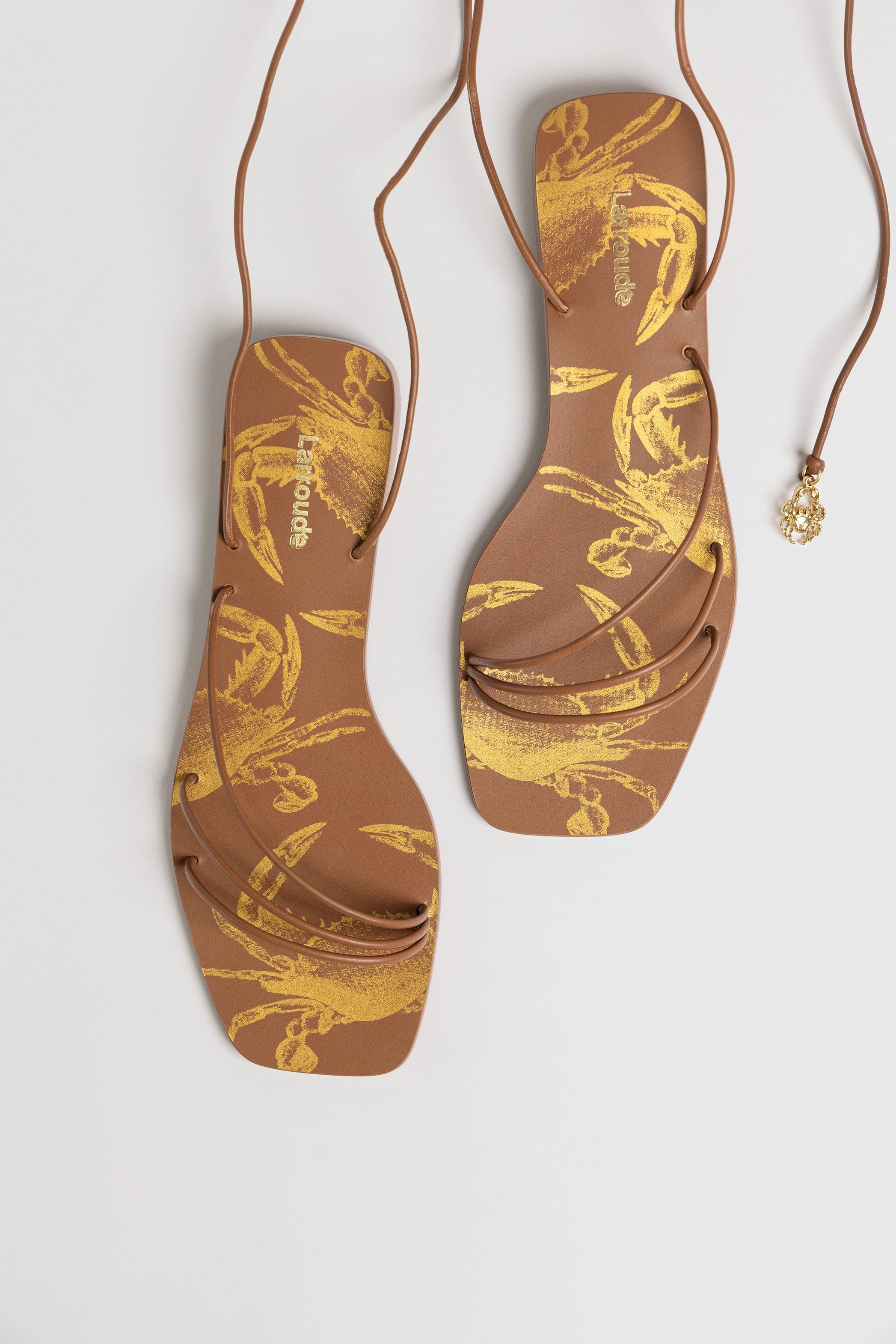 Nadia Women's Flat Sandals - Genuine Caramel Leather Comfortable Slip-On Sandals for Summer | Perfect for Beach, Vacation & Casual Outings