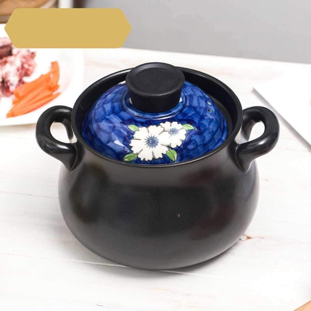 Nordic Round Ceramic Casserole Pot - 4.5L Oven Safe Baking Dish, Saucepan & Cookware for Kitchen - Perfect for Stews, Casseroles & Family Dinners