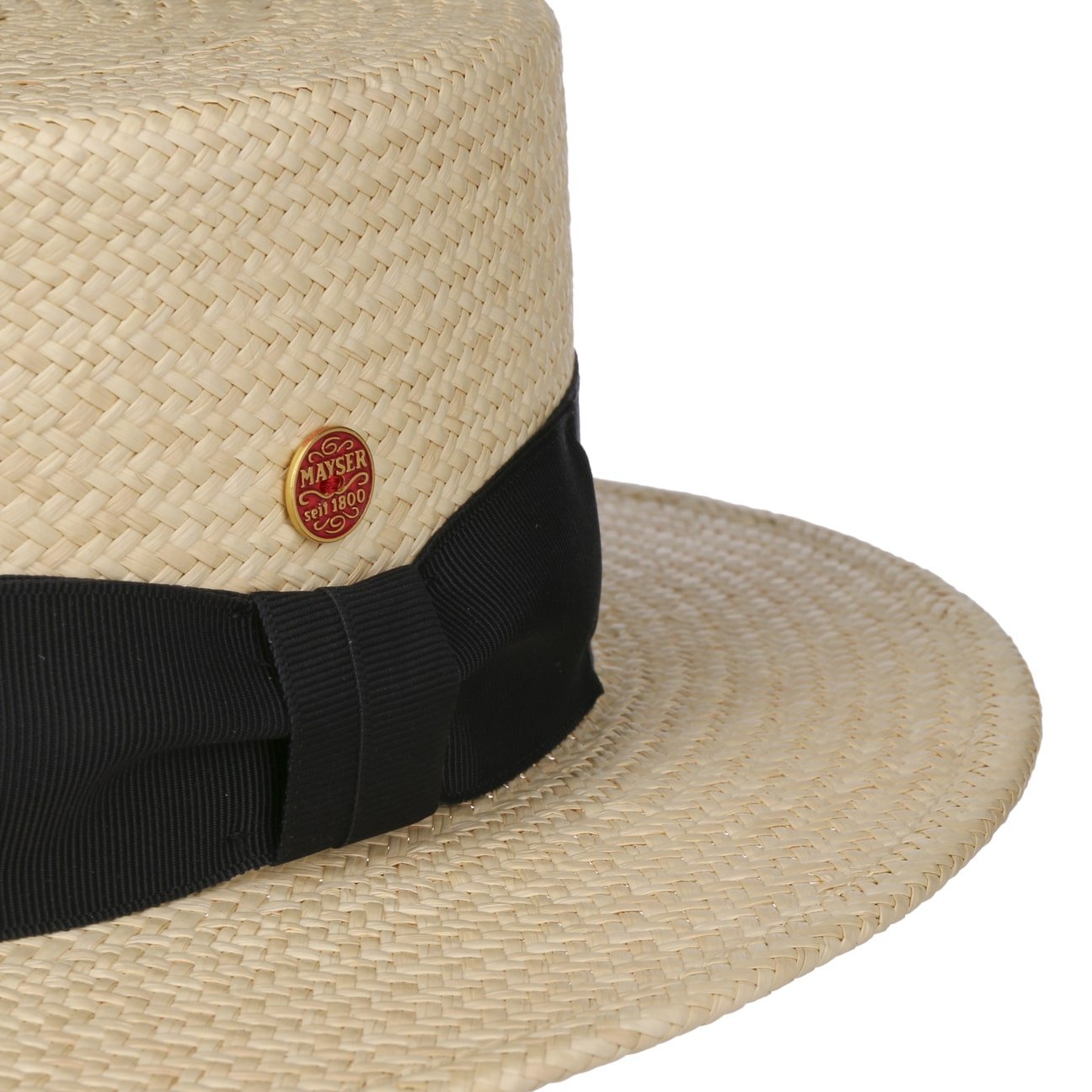 Premium Gondolo Panama Hat by Mayser - Handwoven Straw Fedora for Men & Women - Sun Protection Summer Hat for Beach, Travel & Outdoor Activities