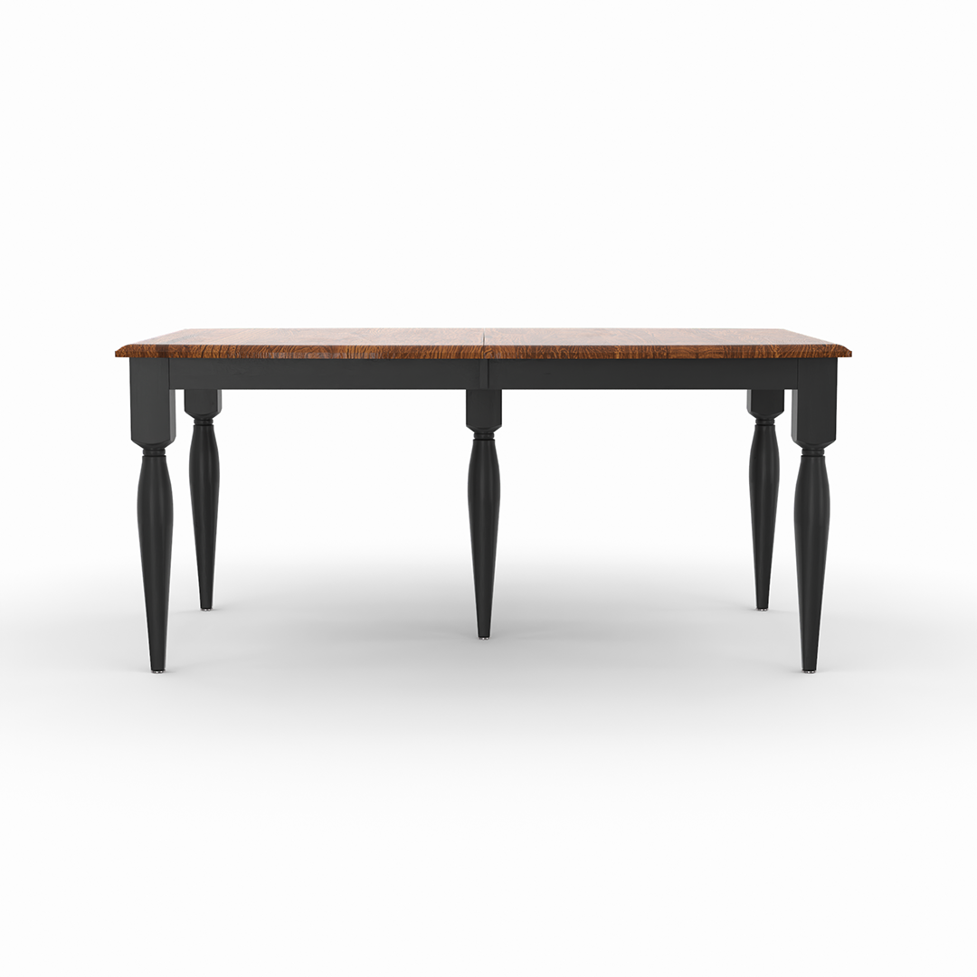 Michael's Elm Dining Table - Solid Wood Farmhouse Dining Table for 6 - Rustic Kitchen Table for Dining Room, Kitchen & Breakfast Nook