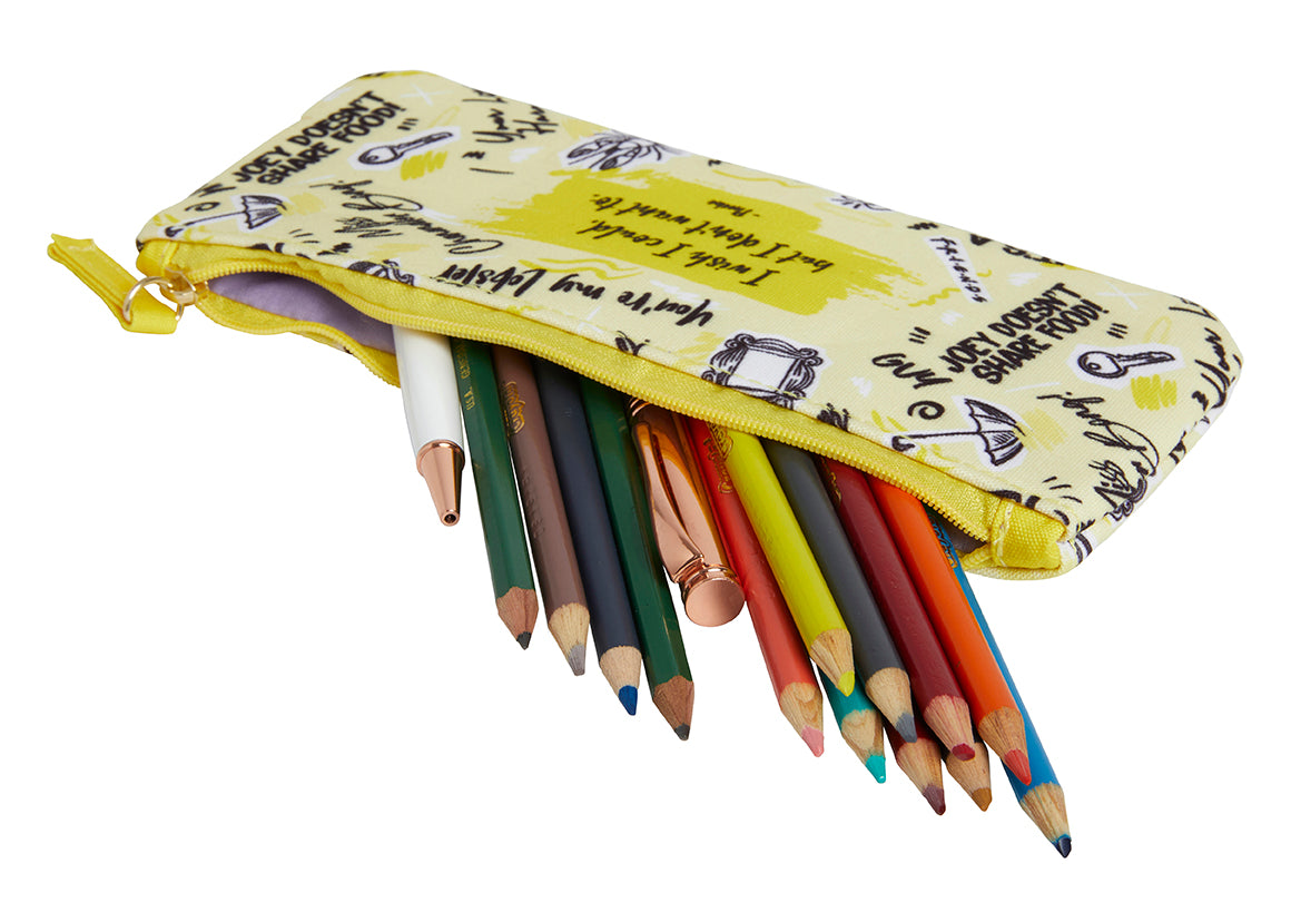 Friends-Themed Pencil Pouch - Cute Stationery Organizer for School, Office & Travel | Perfect Gift for TV Show Fans