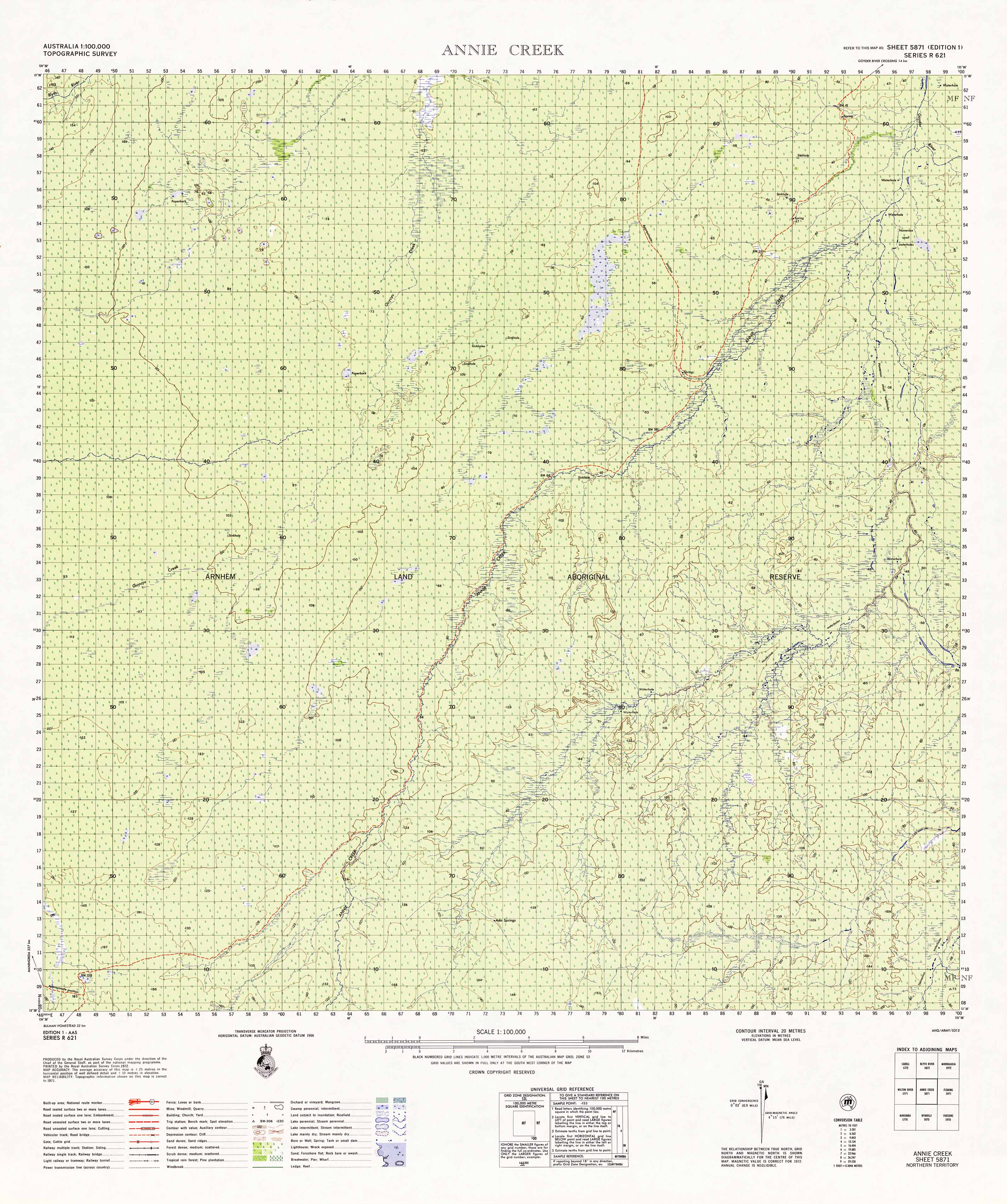 Annie Creek 1:100,000 Scale Topographic Map - Detailed Hiking, Camping & Outdoor Adventure Navigation for USGS Maps Enthusiasts