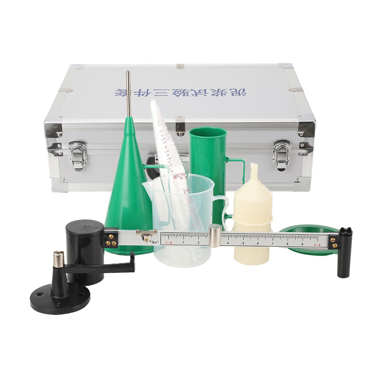 **Professional Slurry Test Kit - Mud Hydrometer, Viscometer, Marsh Funnel & Sand Content Meter for Accurate Mud Testing | Ideal for Drilling, Construction & Soil Analysis**